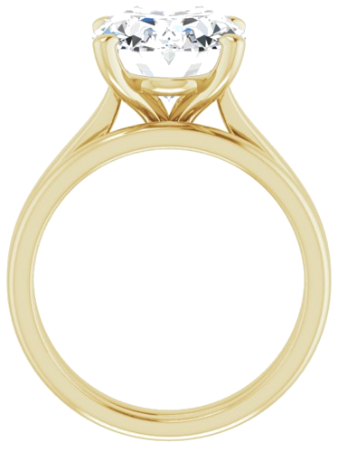 14K Yellow 12x10 mm Oval Engagement Ring Mounting (7)