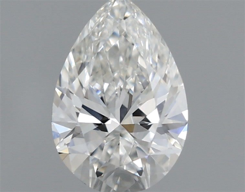 0.43 carat F-IF Natūralus Pear Deimantas (1)