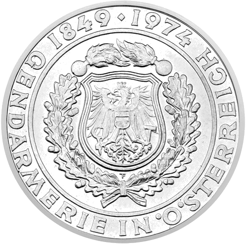 50 Schilling Austrian Police 1974 Austria Silver Coin (1)