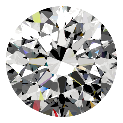0.4 carat I-VVS1 Very Good cut Natūralus Round Deimantas (1)