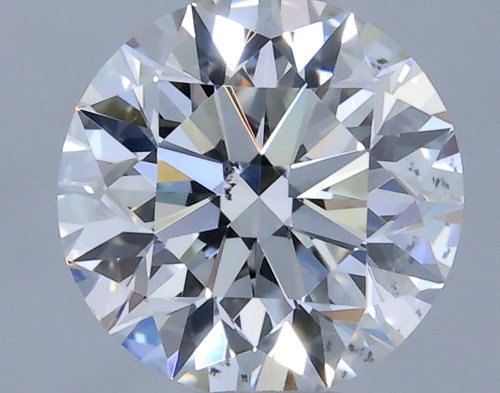 0.56 carat F-SI1 Excellent cut Natūralus Round Deimantas (1)