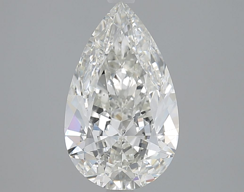 3.0 carat G-SI1 Natūralus Pear Deimantas (1)