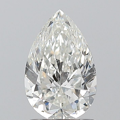 1.2 carat H-SI2 Natūralus Pear Deimantas (1)