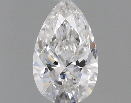0.51 carat F-VVS1 Natūralus Pear Deimantas (1)
