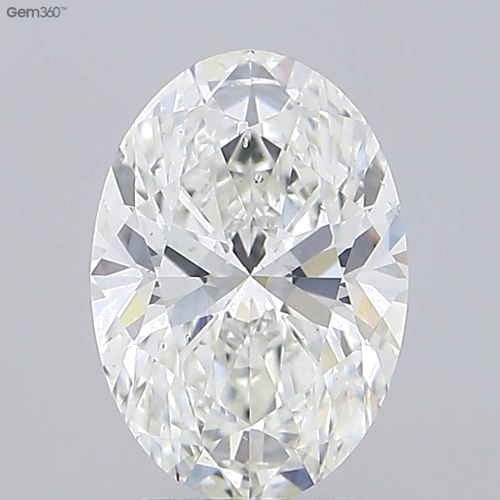 3.02 carat H-SI1 Natūralus Oval Deimantas (1)