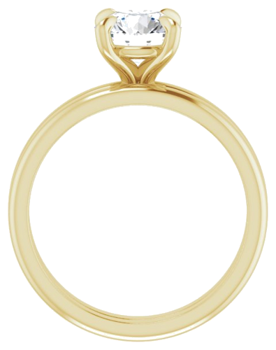 Sužadėtuvių Žiedas „Solitaire“ 18k yellow gold Round 7mm (7)