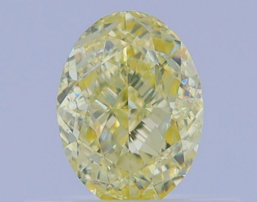 0.5 carat Fancy Light Yellow-VS1 Natūralus Oval Deimantas (1)
