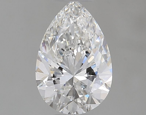 0.5 carat F-VVS2 Natūralus Pear Deimantas (1)