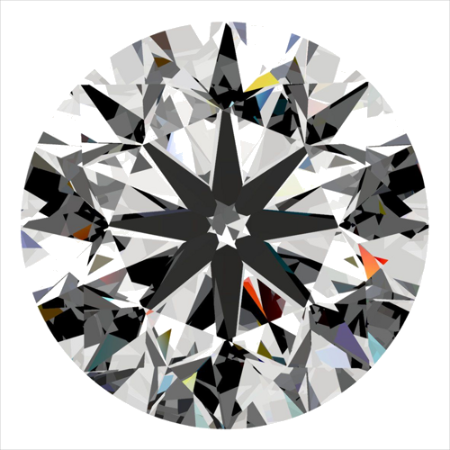 0.5 carat G-VS2 Very Good cut Natūralus Round Deimantas (1)