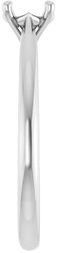 Sužadėtuvių Žiedas „Solitaire“ 10k white gold Round 5.2mm (4)