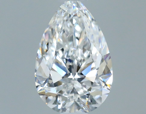 0.5 carat E-VVS2 Natūralus Pear Deimantas (1)