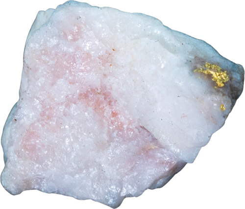 5,03 g. Rozā kvarca un zelta matrica, Austrālija (2)