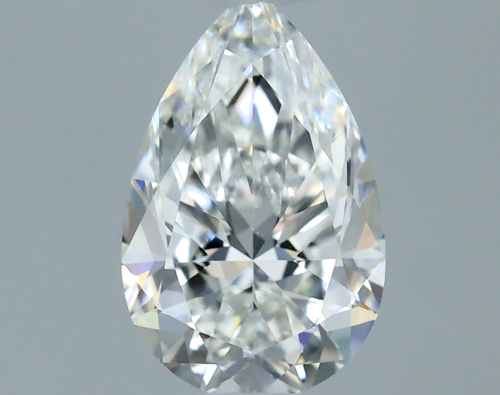 0.5 carat F-VS1 Natūralus Pear Deimantas (1)