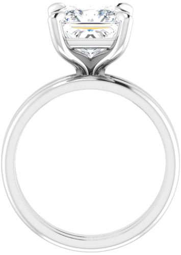 Sužadėtuvių Žiedas „Solitaire“ 950 Platinos Square 8mm (7)