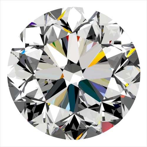 0.3 carat D-VS2 GD cut Natūralus Round Deimantas (1)