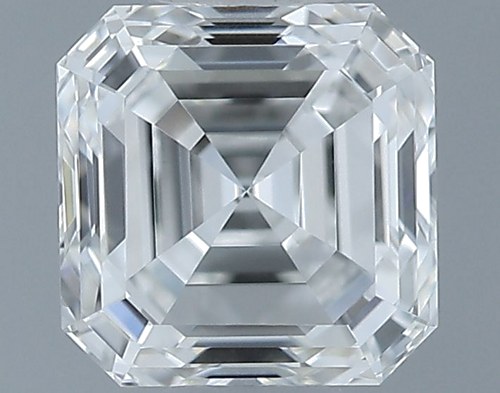 0.5 carat G-VVS2 Natūralus Asscher Deimantas (1)