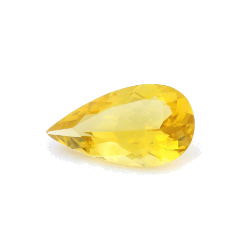 3.19 carat YELLOW Pear Heliodor (1)