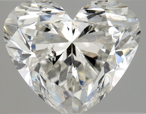 1.32 carat H-SI2 Natūralus Heart Deimantas (1)