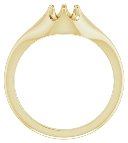 Sužadėtuvių Žiedas „Solitaire Belcher“ 14k yellow gold Round 4.4mm (2)