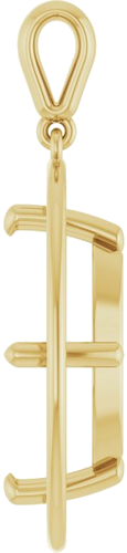 Pakabukas „Solitaire“ 14k yellow gold Oval 16mm x 12mm (3)