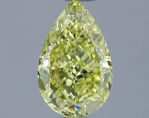 1.0 carat Fancy Intense Yellow-VS2 Natūralus Pear Deimantas (1)