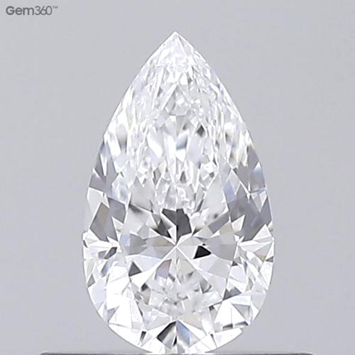 0.36 carat E-IF Natūralus Pear Deimantas (1)