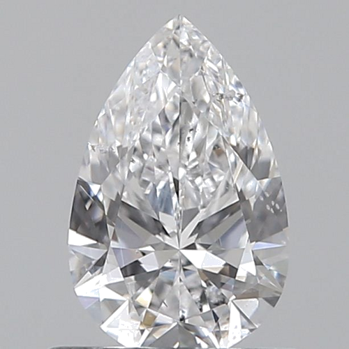 0.6 carat D-SI1 Natūralus Pear Deimantas (1)