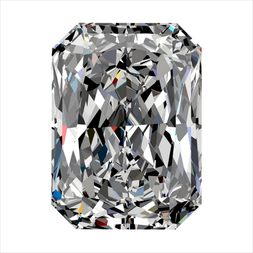 0.32 carat H-VVS2 Natūralus Radiant Deimantas (1)