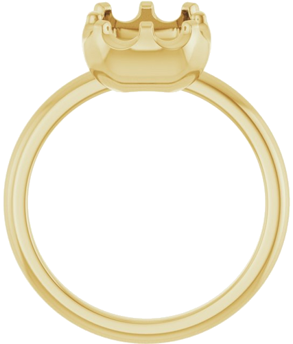 Sužadėtuvių Žiedas „Solitaire“ 14k yellow gold Emerald 10mm x 7mm (2)