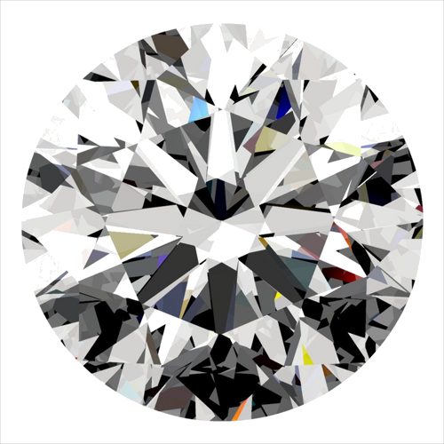 0.3 carat E-VVS2 Very Good cut Natūralus Round Deimantas (1)