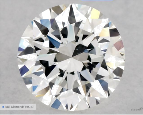 0.5 carat G-SI1 Excellent cut Natūralus Round Deimantas (1)