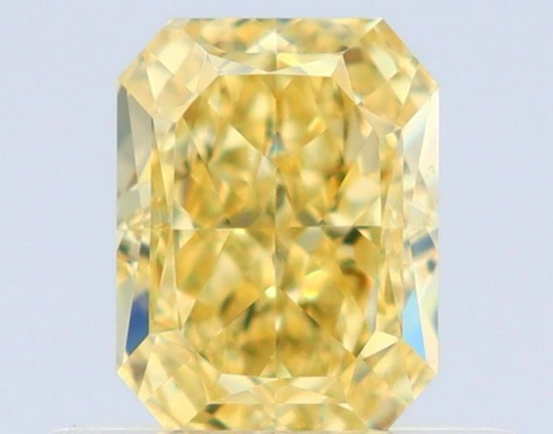 0.52 carat Fancy Intense Yellow-VS1 Natūralus Radiant Deimantas (1)