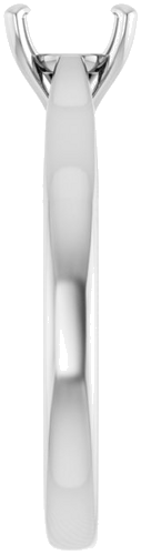 Sužadėtuvių Žiedas 10k white gold Round 6.5mm (4)