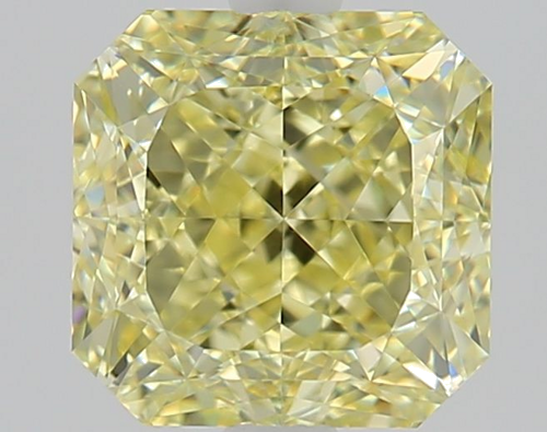 2.0 carat Fancy Light Yellow-VVS2 Natūralus Square Radiant Deimantas (1)