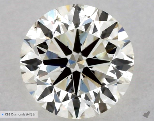 0.4 carat J-SI1 Very Good cut Natūralus Round Deimantas (1)