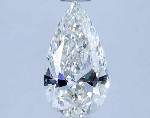 0.5 carat H-VVS2 Natūralus Pear Deimantas (1)