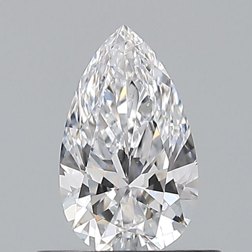 0.5 carat D-VS2 Natūralus Pear Deimantas (1)