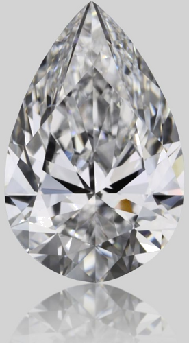 0.7 carat D-VS1 Natūralus Pear Deimantas (1)