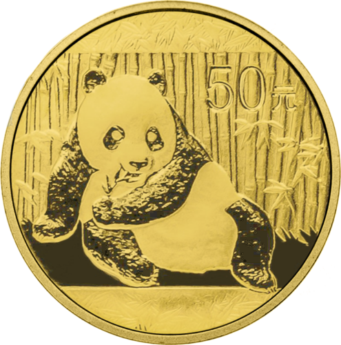 1/10 oz Panda 2015 China 50 Yuan Gold Coin (1)