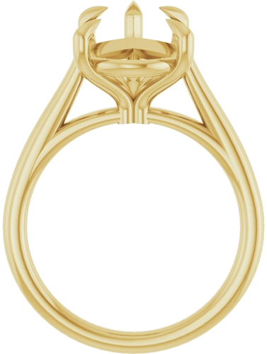 Sužadėtuvių Žiedas „Claw-Pong“ 14k yellow gold Pear 15mm x 10mm (2)