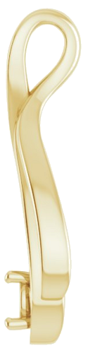 14K Yellow  4.1 mm Round Pendant Mounting (3)