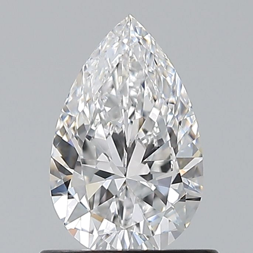 0.7 carat D-VVS1 Natūralus Pear Deimantas (1)