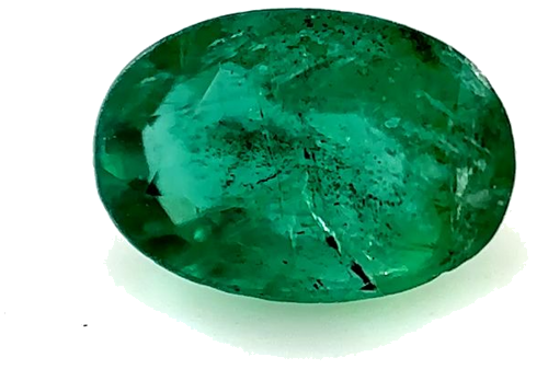 0.44 carat GREEN Oval Smaragdas (1)