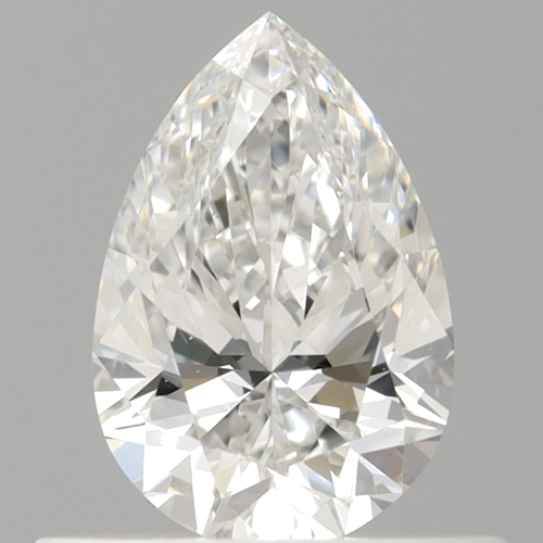 0.52 carat F-VS2 Natūralus Pear Deimantas (1)