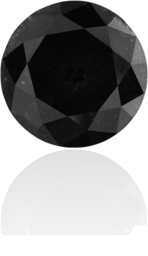 3.12 carat Fancy Black-VVS2 Excellent cut Natūralus Round Deimantas (1)