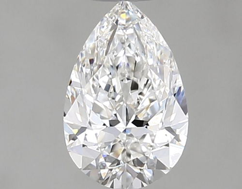 0.5 carat F-VVS1 Natūralus Pear Deimantas (1)