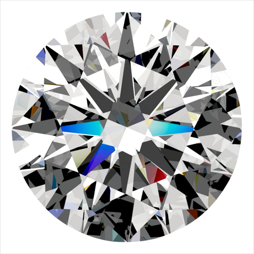 0.34 carat E-VS1 Excellent cut Natūralus Round Deimantas (1)