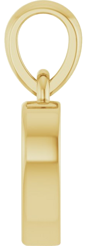 Pakabukas „Cabochon Heart“ 585 Geltonojo Aukso Heart Shape 6mm (3)