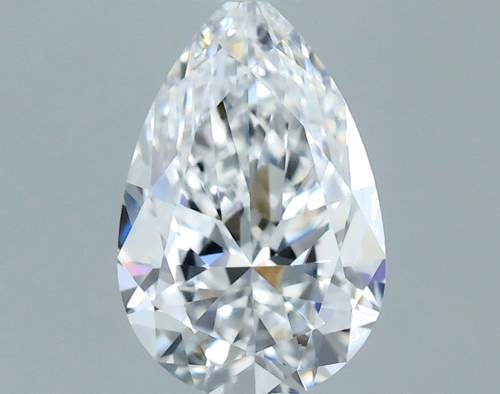 0.5 carat D-VS1 Natūralus Pear Deimantas (1)