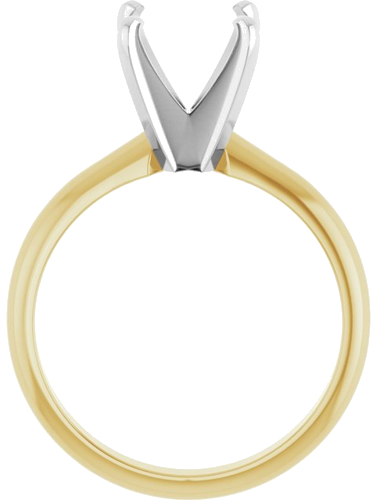 Sužadėtuvių Žiedas „Light Solitaire“ 585 Baltojo Ir Geltonojo Aukso Square 6.5mm (2)